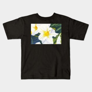 Ode To Georgia #2 - White Potato Blossoms Kids T-Shirt